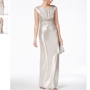 🆕 Vince Camuto silver gown dress- size 12